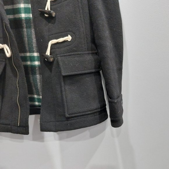 Aritzia TNA Black Wool Zip Up Peacoat XS - Picture 4 of 8